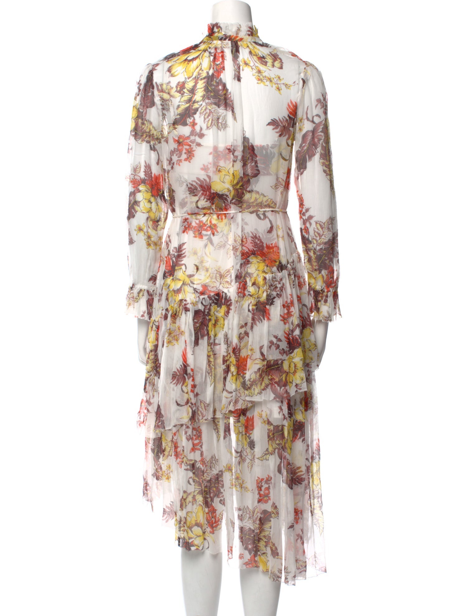 Zimmermann Floral Print Midi Length Dress